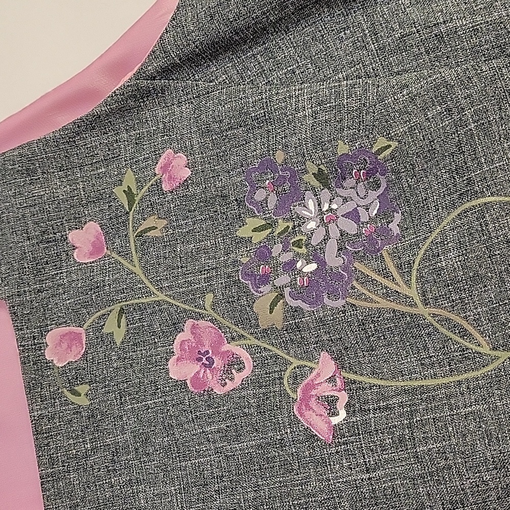 Vintage Donna Ricco New York Petite Size  8P Embroidered Dress Gray - Picture 4 of 16